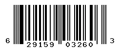 UPC barcode 629159032603