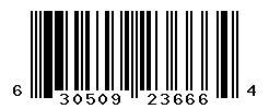 upc 630509236664 barcode image