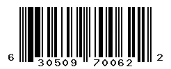 UPC 630509700622 barcode image