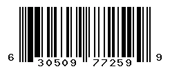630509772599 barcode