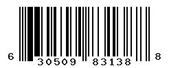 UPC barcode number 630509831388