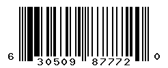 UPC barcode number 630509877720