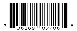 UPC barcode 630509877805