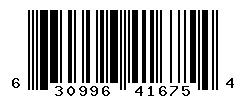 UPC barcode number 630996416754