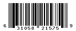 UPC barcode number 631058215759