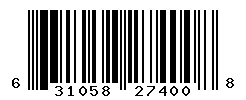 upc 631058274008 barcode image