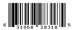 UPC barcode number 631058283185