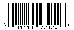 UPC barcode number 631113234350