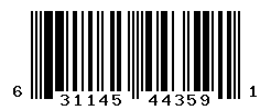 UPC barcode number 631145443591