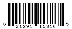 upc 631291158165 barcode image