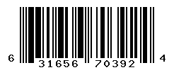 UPC barcode number 631656703924