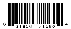 UPC barcode number 631656715804