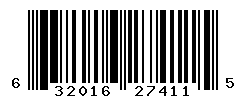 UPC barcode number 632016274115