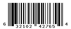 UPC barcode number 632102427654