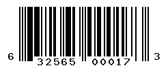 UPC barcode number 632565000173