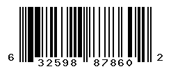 UPC barcode number 632598878602