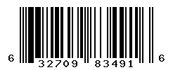 UPC barcode number 632709834916