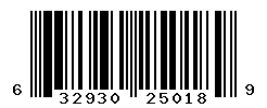 UPC barcode number 632930250189