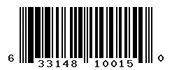 UPC 633148100150 barcode image