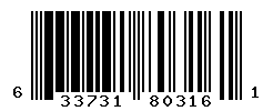 UPC barcode number 633731803161