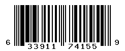 UPC barcode number 633911741559