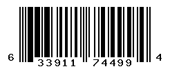 UPC barcode number 633911744994