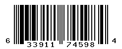 UPC barcode number 633911745984