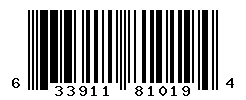 UPC barcode number 633911810194