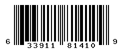 UPC barcode number 633911814109