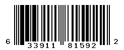 UPC barcode number 633911815922