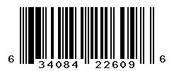 UPC barcode 634084226096