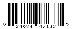 UPC barcode number 634084471335