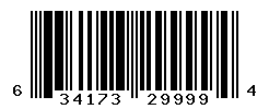 UPC barcode number 634173299994