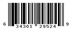UPC barcode 634301295249