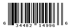 UPC barcode number 634482149966