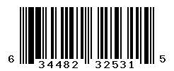 UPC barcode number 634482325315