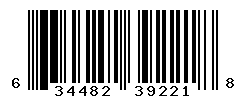 UPC barcode number 634482392218