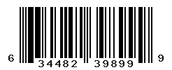 UPC barcode number 634482398999