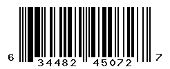 UPC barcode number 634482450727