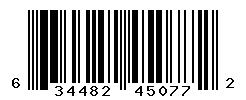 UPC barcode number 634482450772