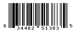 upc 634482513835 barcode image