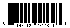 UPC barcode number 634482515341
