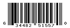 UPC barcode number 634482515570