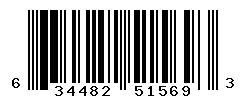 UPC barcode number 634482515693