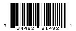UPC barcode number 634482614921