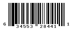 UPC barcode number 634553284411