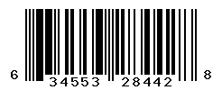 UPC barcode number 634553284428