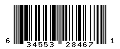 UPC barcode 634553284671