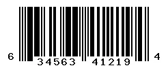 UPC barcode 634563412194