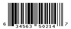 UPC barcode number 634563502147